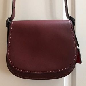 Coach 1941 Merlot Saddle Crossbody Bag